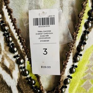 Chico’s Tribal Diamond DABNEY Cardigan Sweater